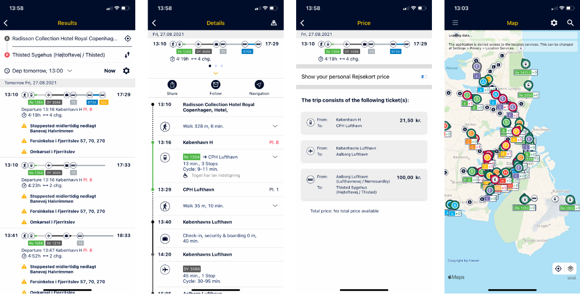 Rejseplanen: Seamless Door-to-Door Routing through Denmark