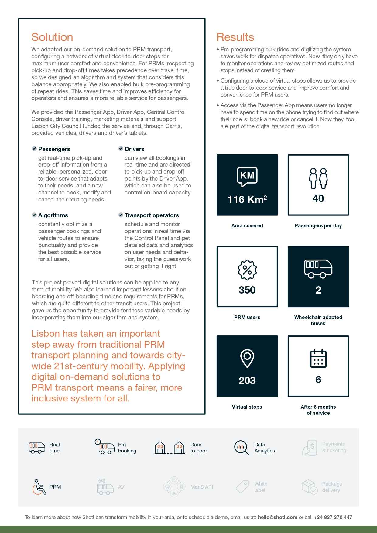 Providing on-demand mobility services for persons with reduced mobility (PRMs)